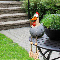 Big-eyed Chicken รูปปั้นสร้างสรรค์สวนอุปกรณ์เท้ายาวประติมากรรมศิลปะกันน้ำของขวัญที่สมบูรณ์แบบสำหรับพืชกระถางดอกไม้ในสวน-jearzhar43262