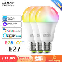 RGB Smart Bulb LED lights Dimmable WIFI APP Remote Voice Control with Yandex Alexa E27 AC220V Lamp for Decor Living room