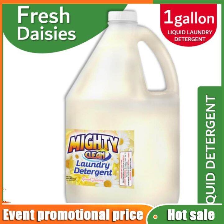 [legit] Mighty Clean Liquid Laundry Detergent Fresh Daisies Scent