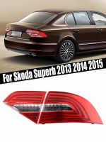 โคมไฟแบบสะท้อนหยุดไฟเบรคท้ายสำหรับ Skoda 2013 2014ไฟท้าย2015ไฟท้ายรถกันชนหลัง