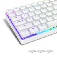 118คีย์ต่ำโปรไฟล์สีขาวปุ่มกด PBT  ขอบฟ้า Backlit Keycap สำหรับ Gateron MX คีย์บอร์ดสำหรับเล่นเกมเครื่องกลกับการทำงานเราและรูปแบบสหราชอาณาจักร