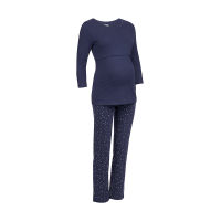 เซตชุดนอนให้นม Mothercare navy spot nursing pyjama set TD604