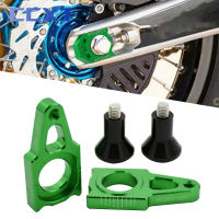 รถจักรยานยนต์ CNC ด้านหลังปรับโซ่เพลาป้องกันสำหรับ Kawasaki KX KLX 125 250 250F 450F 450R 2003-2016 Motocross