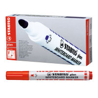 STABILO ปากกาไวท์บอร์ด หัวกลม รุ่น Plan 641 สีแดง (10ด้าม)