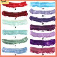 BRAIN 1PC DIY แฮนด์เมด อุณหภูมิสูง ขนตุ๊กตา 1/6 1/4 1/3 วิกผมหยิกสั้น มินิเดรส