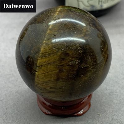 g2ydl2o Yellow Tiger Eye Stone Ball (บอล + ฐาน) 4-5 ซมเหลืองเสือตาหินบอลกับฐานหินธรรมชาติตกแต่งคริสตัลควอตซ์