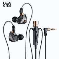 เฮดโฟนแบบเสียบหูหูฟัง KT02 3.5มม. พร้อม Earphone HiFi ไมโครโฟนเบสสำหรับการสตรีมหูฟังคาราโอเกะ