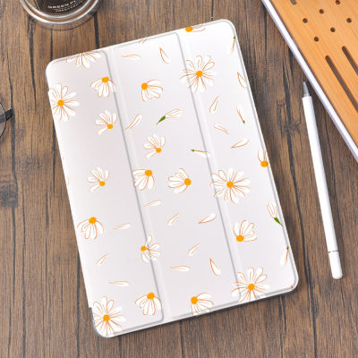 Daisy for Air 4 Pro 2021 Case Cute Air 2 With Pencil Holder 8th Generation 7th Pro 11 12.9 Mini 5 Cover Silicone 10.5 Funda