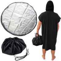 Spot Drawstring กระเป๋าเก็บชุดว่ายน้ำแบบพกพา Outdoor Surfing Changing Pad แคมป์ปิ้ง Anti Dirt Floor Pad Beach Dressing Pad