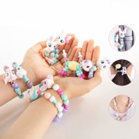 1ชิ้นเด็ก T Wisty Petz DIY เอลฟ์ยูนิคอร์นเมจิกบิดสร้อยข้อมือเด็กลูกปัดของเล่นแฟชั่นอุปกรณ์เสริม