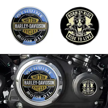 HARLEY DAVIDSON METAL EMBLEM ALUMINUM LOGO HIGH QUALITY CREST STICKER p