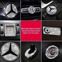 อุปกรณ์เสริมภายในประดับเพชรขอบระบายอากาศสำหรับ Mercedes Benz E Class E300L E200L E260 W212 W211พวงมาลัย W210