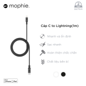 Cáp USB-C to Lightning Mophie 1M - Đạt chuẩn MFI