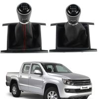 สำหรับ VW Amarok 2010 2011 2012 2013 2014 2015แต่งรถ6สปีดปุ่มปรับเปลี่ยนคันโยกหัวเกียร์พร้อมรองเท้าบูตหนังพียู