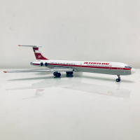 1:400 Scale Ilyushin IL-62M DDR-SEN เครื่องบินรุ่นเครื่องบิน Interflug Airlines Alloy เครื่องบินเครื่องบินรุ่นสำหรับคอลเลกชัน