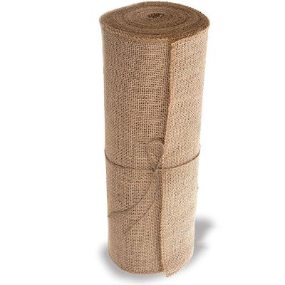 Burlap Doily Roll-30CMx275cm. No-Fray Anti-Slip Blanket with Edge Design. Burlap Fabric Rolls Are Suitable for Weddings, Table-Runners, Decoration &amp; Crafts.