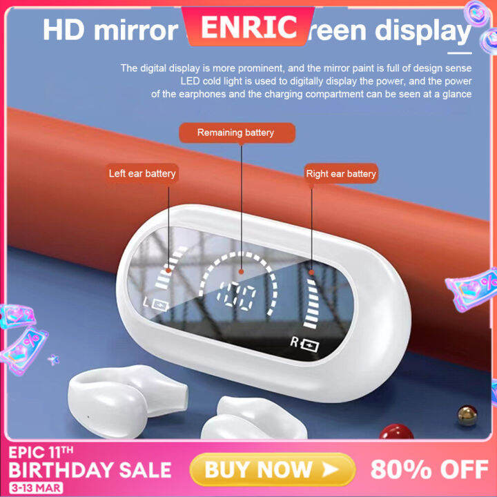 2022 Digital Display Wireless Bluetooth Headphones Long Battery Life