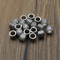 20pcs/lot Tibetan Silver Metal Spacer Beads for Jewelry Making Big Hole 6mm Loose Spacer Beads Findings Bracelet Necklace DIY