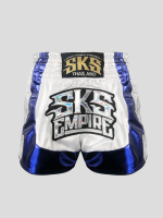 กางเกงมวย มวยไทย SKS The Fast (Silver/Blue) Shorts