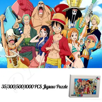 Jyshc Jigsaw Puzzle 1000/500/300 Peças Anime Japonês One Piece Posters  Madeira Crianças Brinquedos Descompressão Jogo Fr143py
