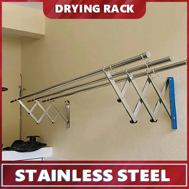 Drying Rack Stainless Steel 3 Pole 4 Retractable Non Outdoor Wall Mounted Clothes Can Be Folded Heavy Goodbye Messy Sampayan Lazada Ph - Wall Mounted Laundry Drying Rack Outdoor Drying Rack Stainless Steel 3 Pole 4 Retractable Non Outdoor Wall Mounted Clothes Can Be Folded Heavy Goodbye Messy Sampayan Lazada Ph - Wall Mounted Laundry Drying Rack Outdoor