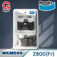 ผ้าดิสเบรกคุณภาพสูง Bendix เบนดิก รุ่น Metal King MD69 สำหรับ Kawasaki : Z-800 (หน้า)