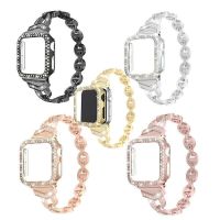 ▬► Fashion Crystal Diamonds Wrist Band Strap Bling Diamond Case For Apple Watch Series 7 6 5 4 SE iWatch 41mm 44mm 45mm