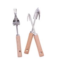 】【、 1PCS Stainless Steel Garden Weeders Grass Rooting Loose Soil Hand Weeding Removal Puller Gardening Tools Multiftional Weeder