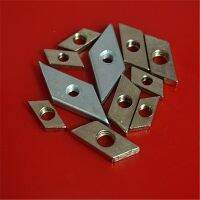 50PCS Aluminium Ekstrusi Profil 2020 3030 4040 4545 M4 M5 M6 Baja Karbon Rose Krieger Nutenstein R Rhombus Kacang