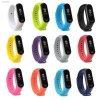 ☈ Xiaomi Mi band 4 Silicone Strap Mi band 3 Replacement Accessory smart watch Silicone Strap band 4 5 Colorful Soft Band