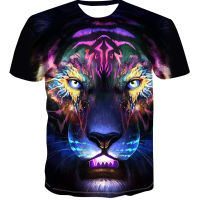 3D Tiger เสื้อยืดกีฬาพิมพ์ลายผู้ชาย/ผู้หญิง,เสื้อลำลองแขนสั้นระบายอากาศเสื้อใส่ได้ทุกวัน