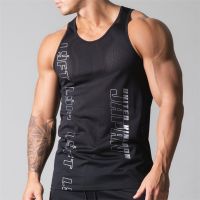 Men 39;s Casual Mesh Breathable Workout Gym Men 39;s Vest Muscle Sleeveless Sportswear Shirt Fashion Bodybuilding Vest Fitness Vest