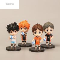 SUNNYFAN ฟิกเกอร์ตุ๊กตาขยับแขนขาได้อนิเมะ Yu Nishinoya 4ชิ้น/เซ็ต Tobio Kageyama Kozume Kenma Hinata Shoyo