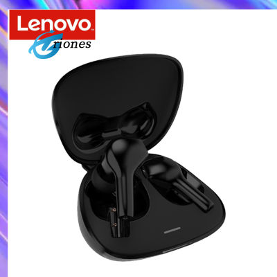 Lenovo ชุดหูฟังบลูทูธ5.0 HT06 TWS ไร้สายที่แท้จริงแบบสัมผัสหูฟังเล่นกีฬาขนาดเล็ก
