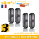 (ขายส่ง) Somfy PhotoCell Master เซนเซอร์กันประตูมอเตอร์หนีบชนิดเดินสายคุณภาพสูงระยะสูงสุด 10 เมตร ประกัน 3 ปี