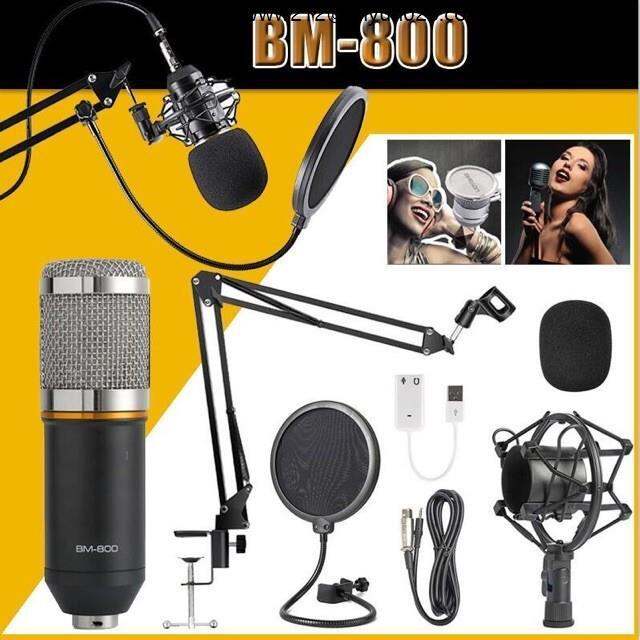 Condenser only condenser mic BM800 Condenser Microphone Kit With V8