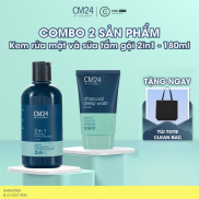 Combo kem rửa mặt và sữa tắm gội 2in1 cho nam - thương hiệu CM24