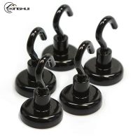 5Pcs 16mm Strong Magnetic Hook Steel Heavy Magnet Quick Hook Powerful Hanging Hook Wall Hook Home Kitchen Storage Organization