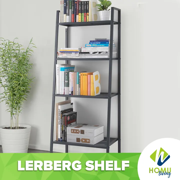 Homu Lerberg Shelf Unit Dark Grey, Dark Grey Bookcase Ikea