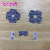 10ชุด5 In 1 Complete Conductive Rubber Pads Set สำหรับ PS5 DualShock 5 Controller ซิลิโคน D-Pad Button