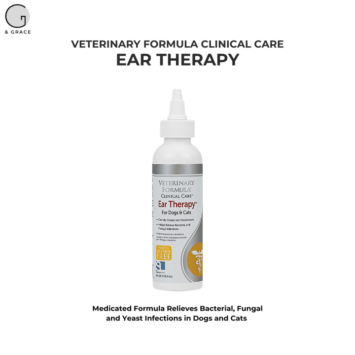 Veterinary Formula Clinical Care Ear Therapy Relieves Bacterial