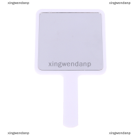 xingwendanp กระจกแต่งหน้าทรงสี่เหลี่ยมพร้อมที่จับสำหรับต่อขนตา