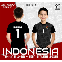 ชุดฟุตบอลเด็กทีมชาติอินโดนีเซียผู้รักษาประตูเสื้อยืดซับในซีเกมส์ล่าสุด U22 2023 17