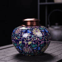 dyhewa Enamel Pet Urn Funeral Urn Cremation Urn สำหรับขี้เถ้ามนุษย์ผู้ใหญ่สัตว์เลี้ยงขนาดใหญ่สำหรับ Burial ที่บ้านใน Niche At Columbarium 1200ML,750ML