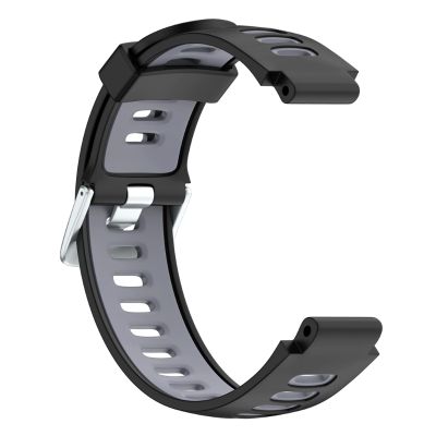 สำหรับสายนาฬิกาข้อมือซิลิโคน Garmin Forerunner 735 XT (สีดำ + สีเทา)