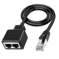 LAN Ethernet Adaptador RJ45 Male To 2 Female Splitter RJ45 1 To 2 Ethernet LAN Network Adapter Cable