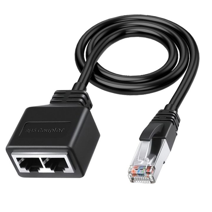 Lan Ethernet Adaptador Rj45 Male To 2 Female Splitter Rj45 1 To 2