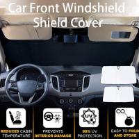 Car Curtains For Summer Cooling UV Refletive Car Windshield Protection Window Front Foldable Cover Sun Sun Shade Visor A5F5