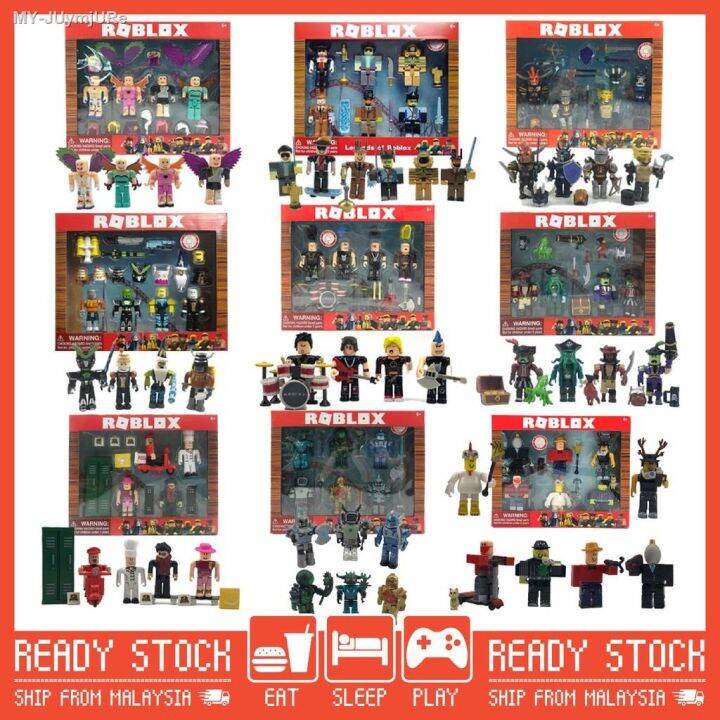 Exclusive Virtual World Roblox Figure Miniature Set Block Minecraft ...