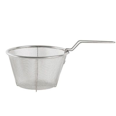 【CW】 Multifunction Drain Basket Net Food Strainer With Handles Resting Base French Fries Rinse